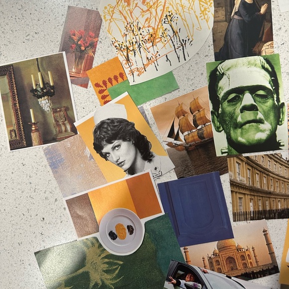 Junk Journal Kit - green&yellow eclectic oddities aesthetic - Picture 4 of 12